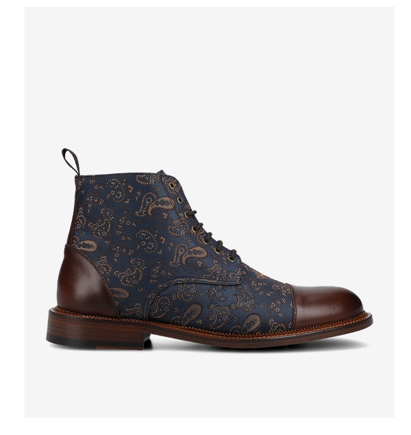 The Jack Dress Boot in Brown Paisley