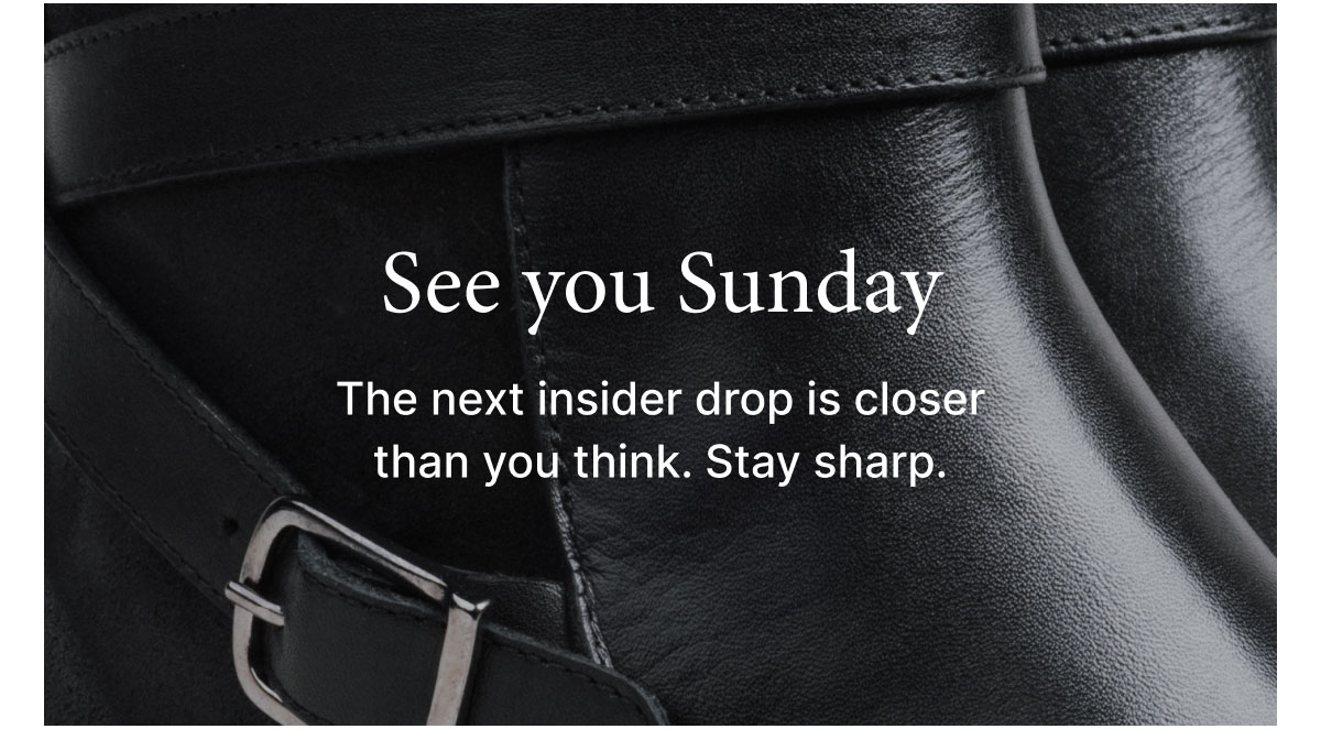 See you Sunday