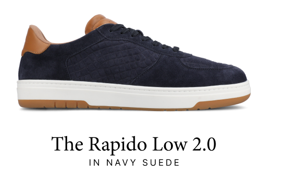 The Rapido Low 2.0 in Navy Suede