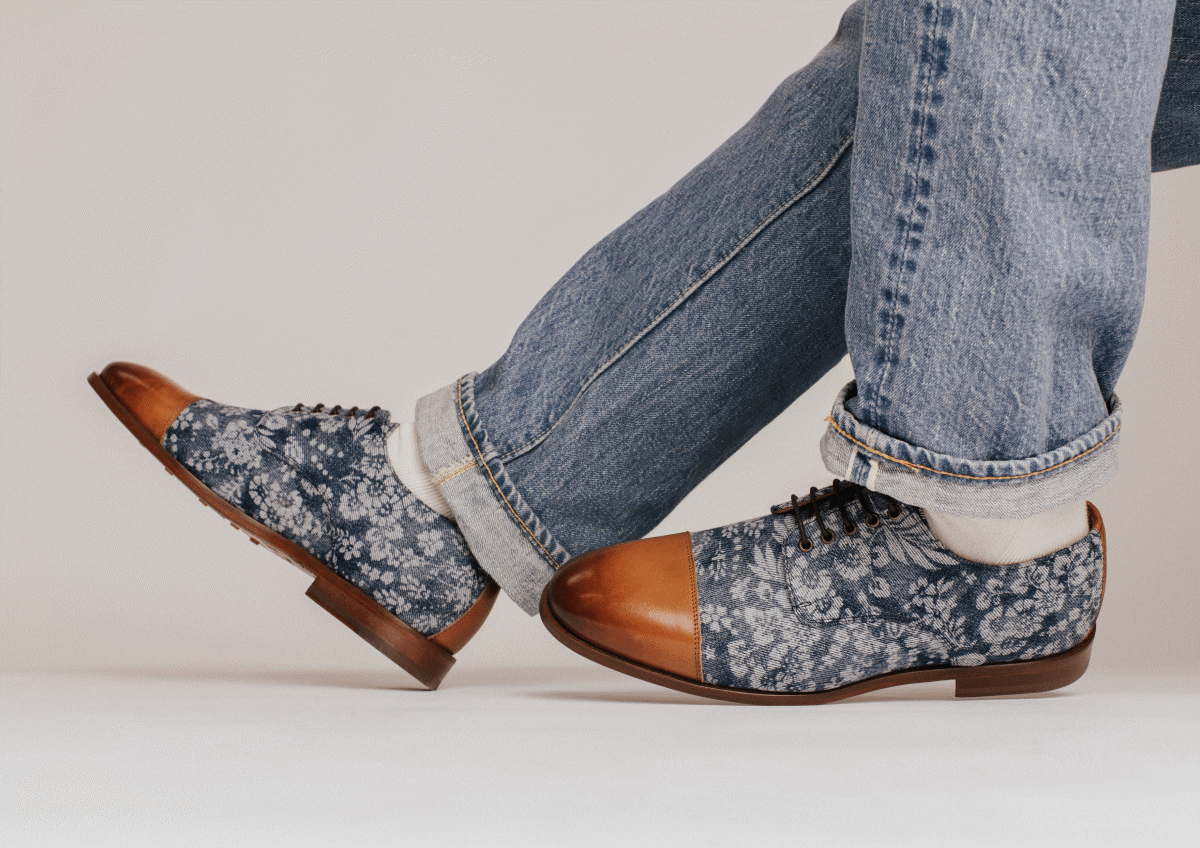The Jack Shoe in Washed Denim