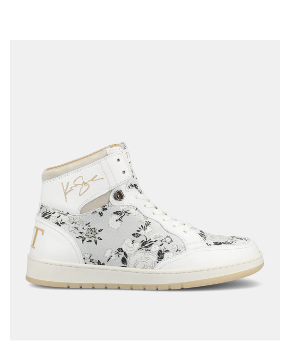 The Rapido High-top Sneaker in Eden Blanc