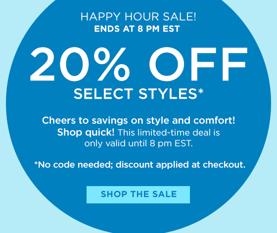 20% Off Select Styles