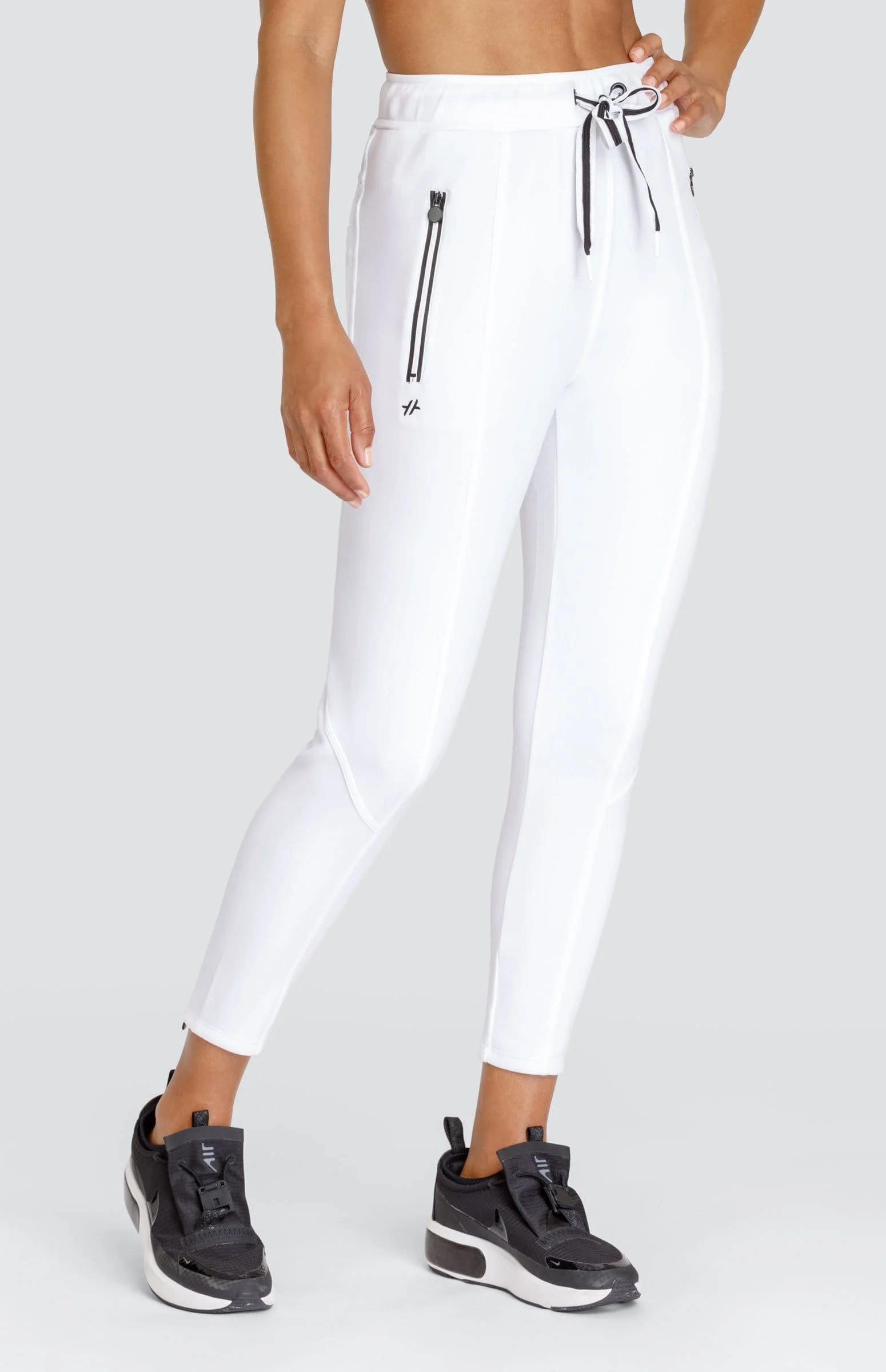 Image of Eleanor Chalk White Jogger