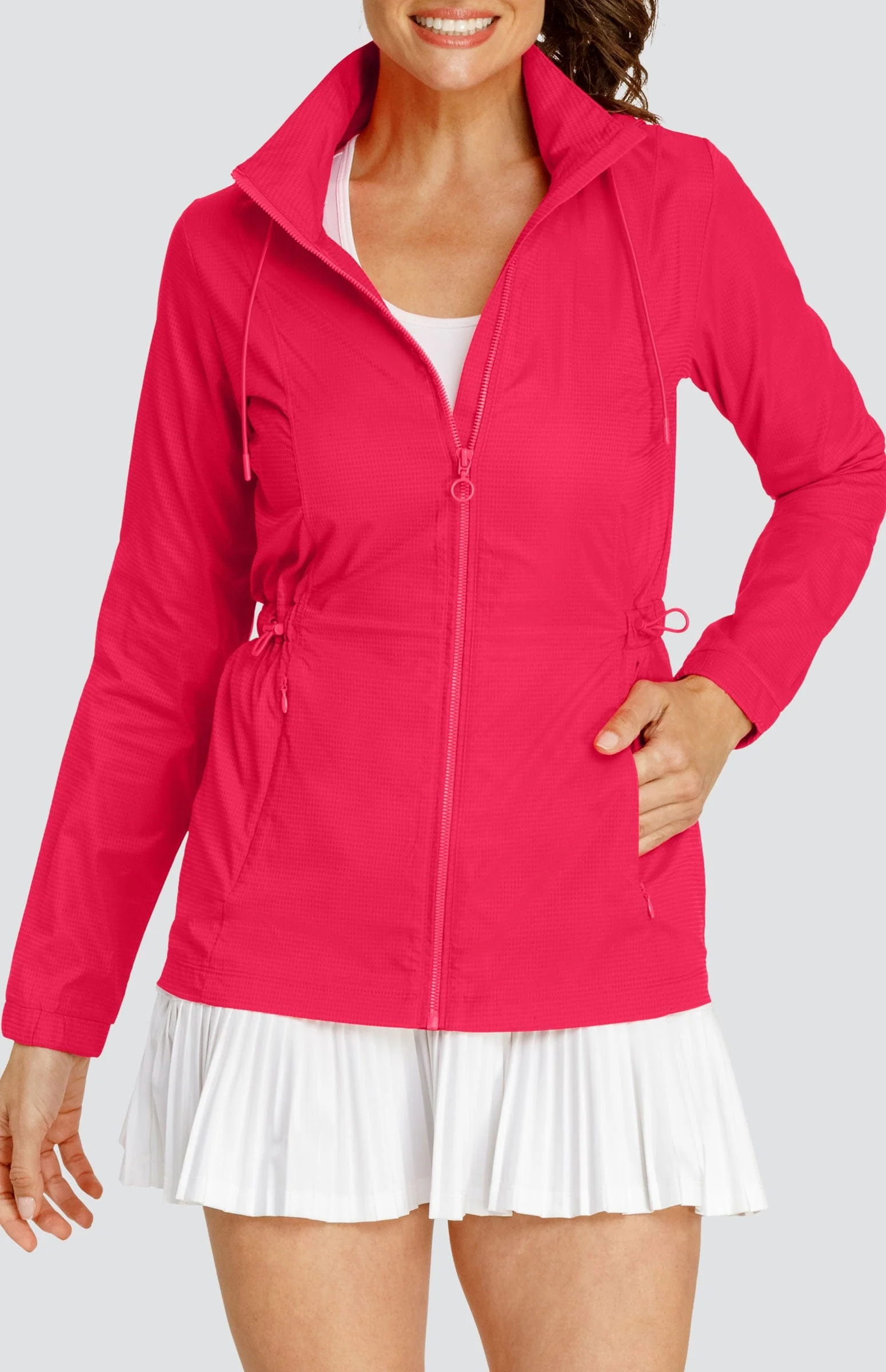Image of Nola Water Resistant Jacket - Wild Cherry