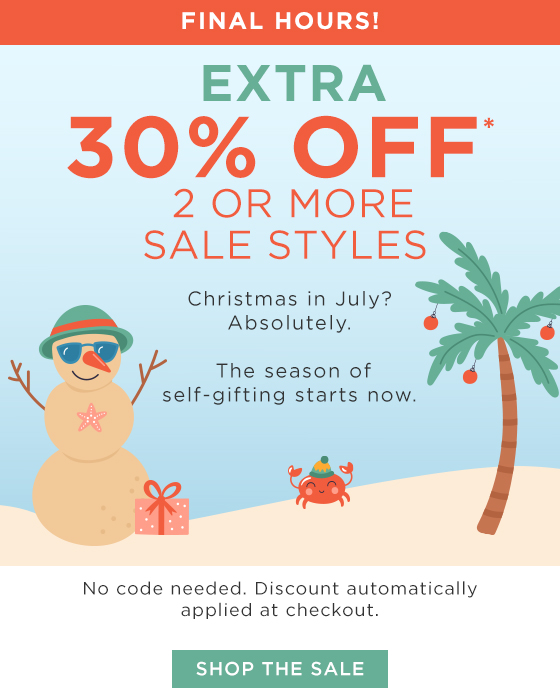 30% Off 2+ Sale Styles