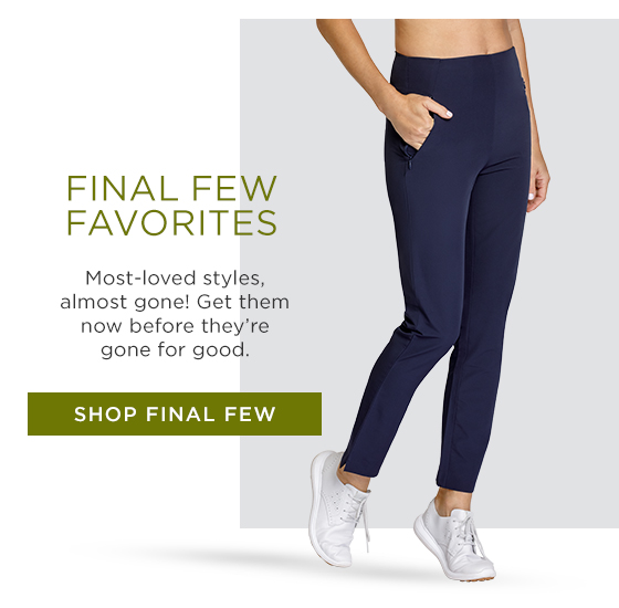 Woman in navy blue ankle pants