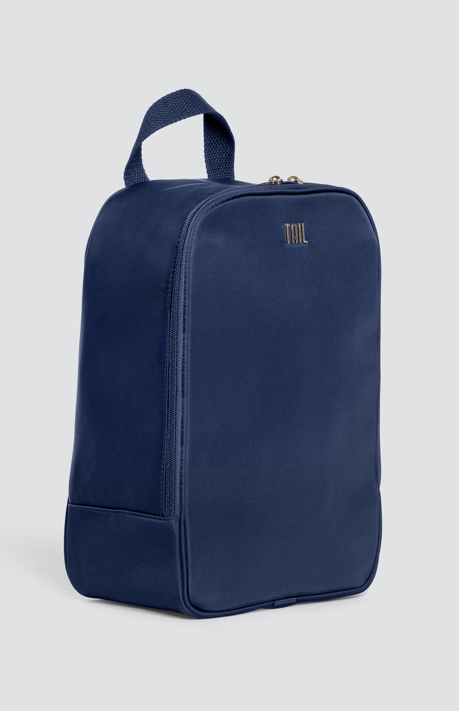 Image of May Shoe Bag with Handle - Navy Blue - FINAL SALE