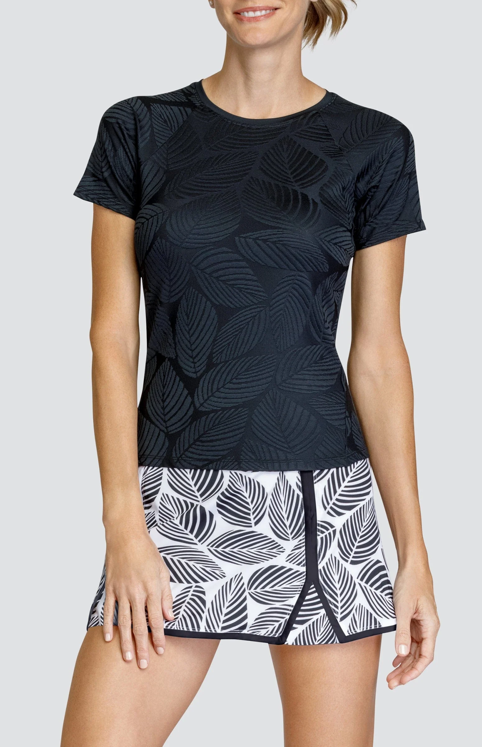Image of Pema Top - Fading Leaves Onyx - FINAL SALE