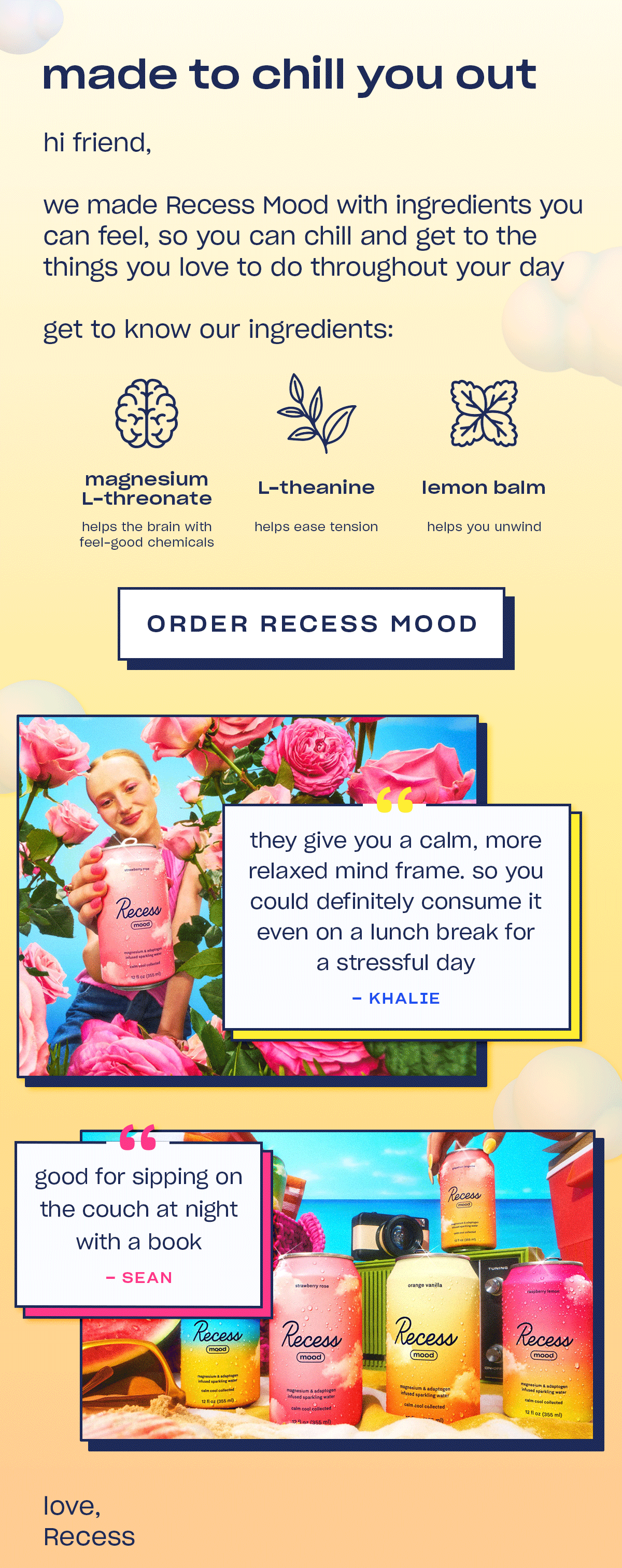 order Recess Mood
