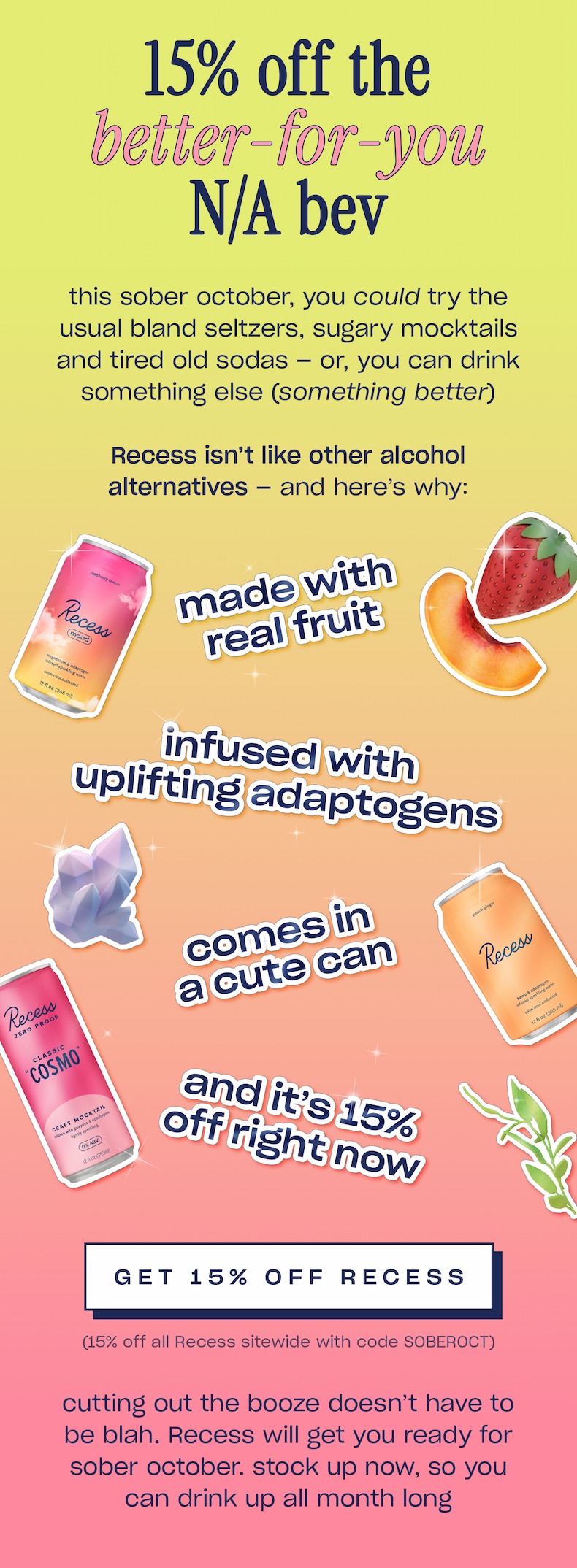 get 15% off calm