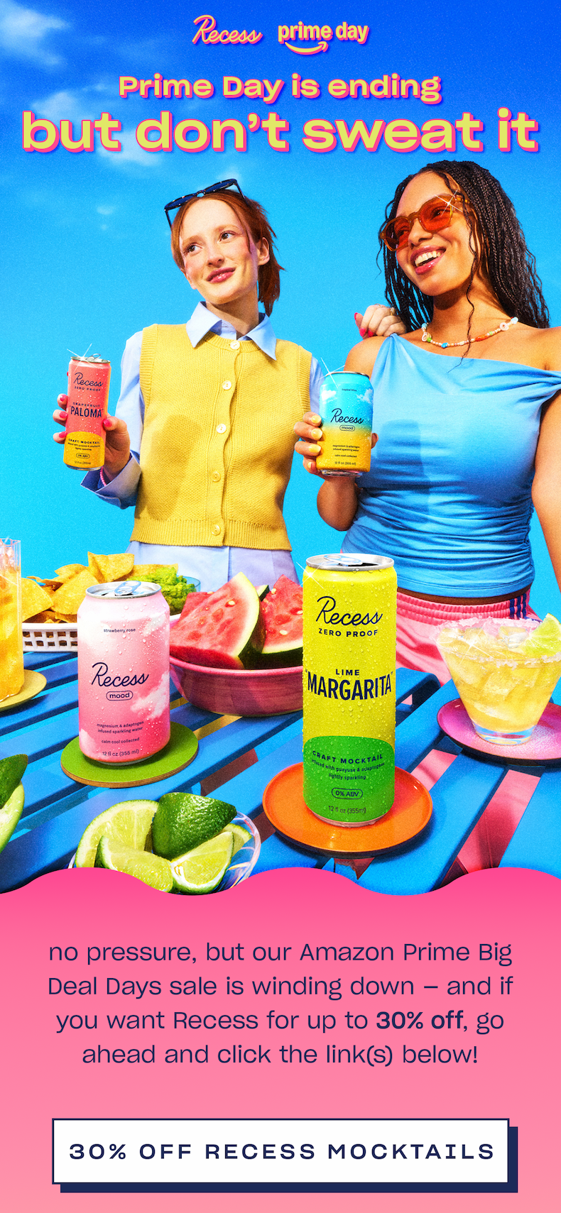 30% off Recess Mocktails