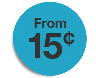 From 15¢
