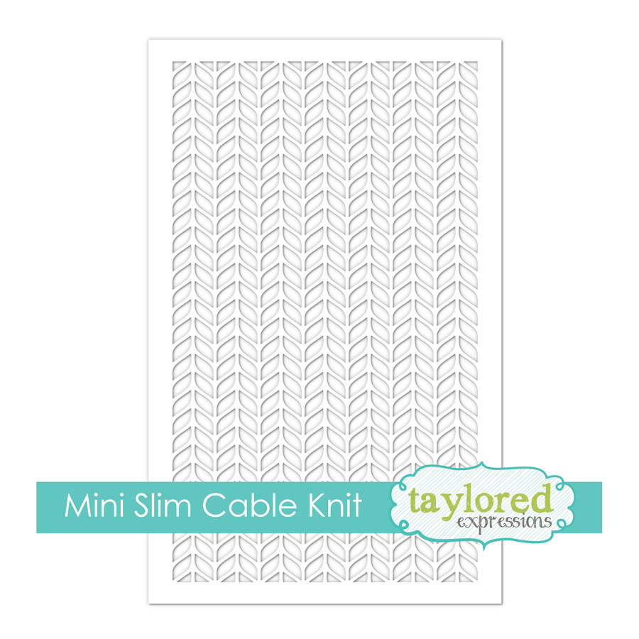 Image of Mini Slim Stencil - Cable Knit