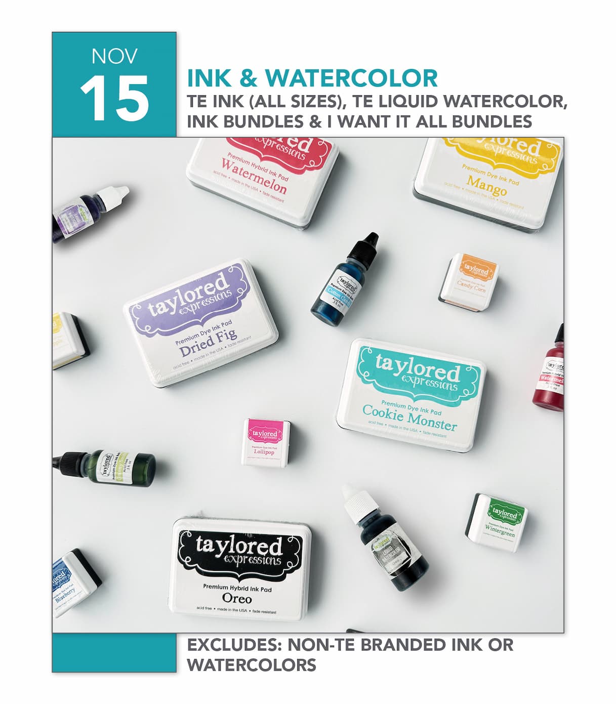 30% off ink and watercolor