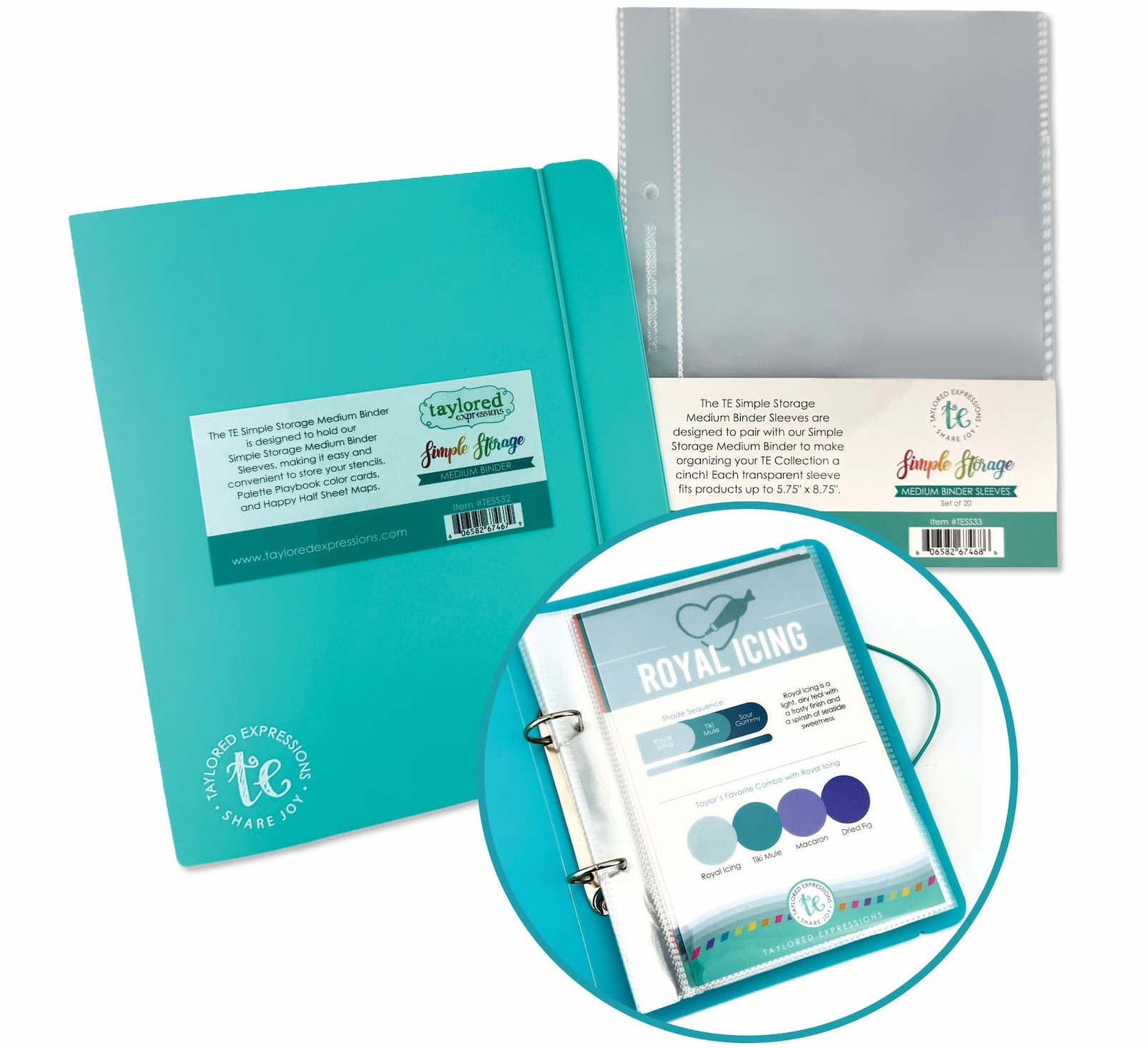 Simple Storage Medium Binder + Sleeves