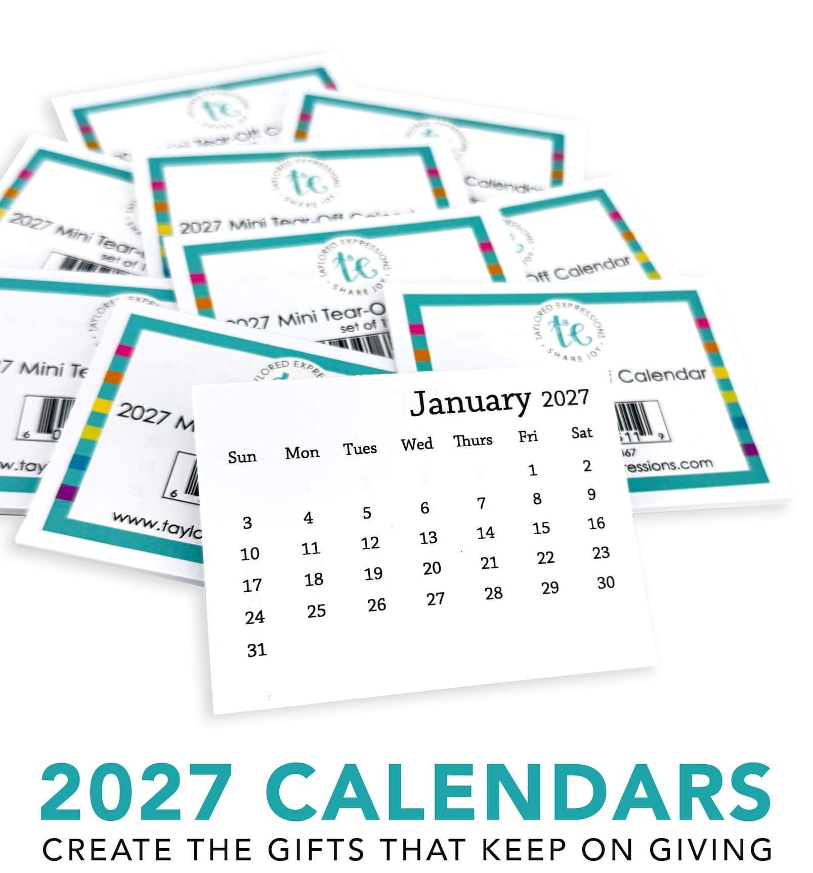2027 Calendars for crafting gifts to last all year!
