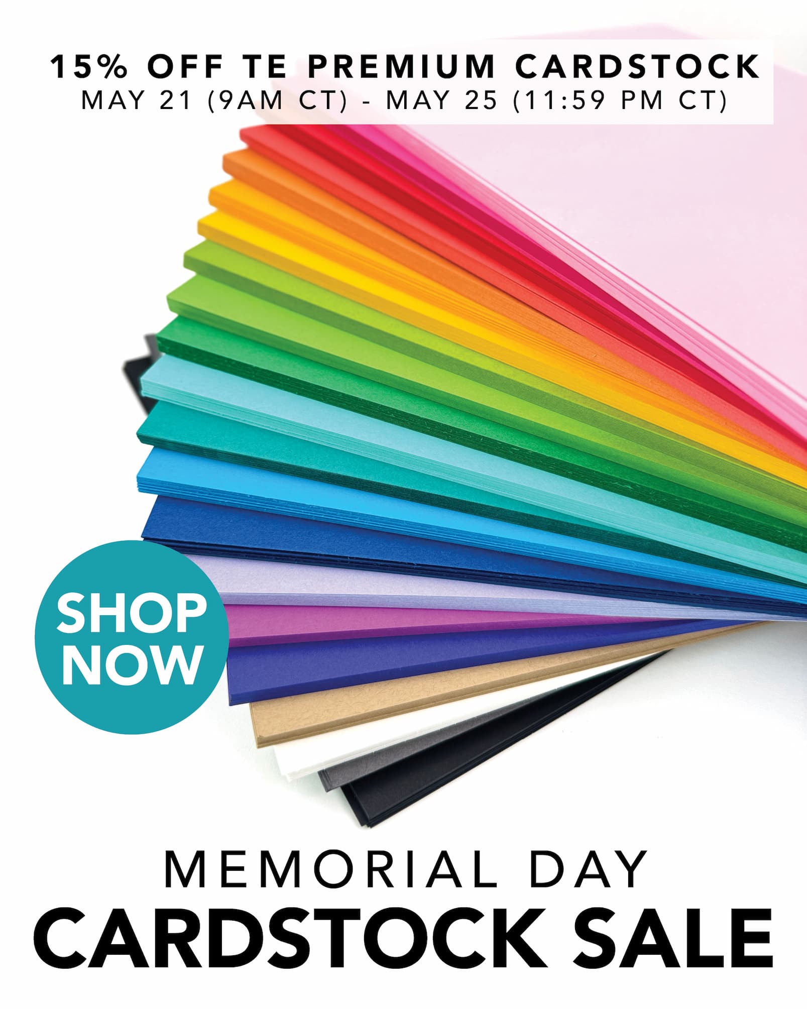 15% OFF TE Premium Cardstock