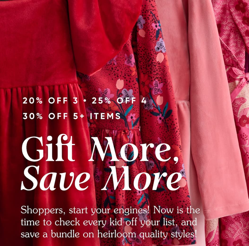 20% Off 3, 25% Off 4, 30% Off 5+ Items