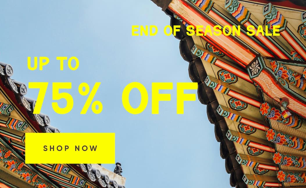 Up to 75% Off - End Of Season Sale