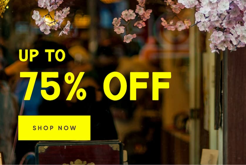 Up to 75% Off - End Of Season Sale