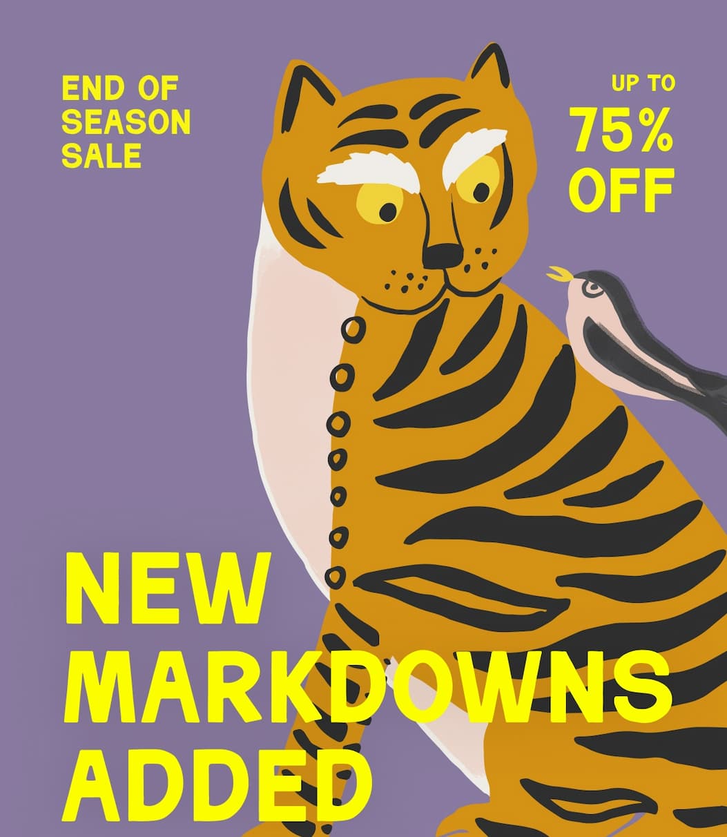 Up to 75% Off - End Of Season Sale