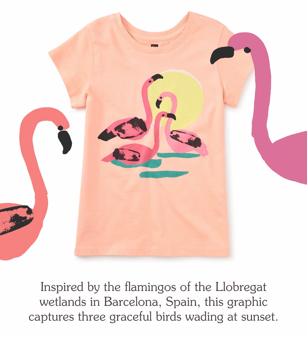 Llobregat Flamingos Graphic Tee