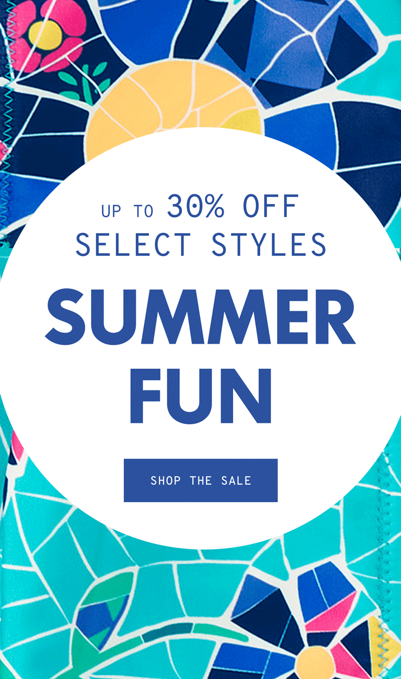 UP TO 30% OFF SELECT STYLES - SUMMER FUN