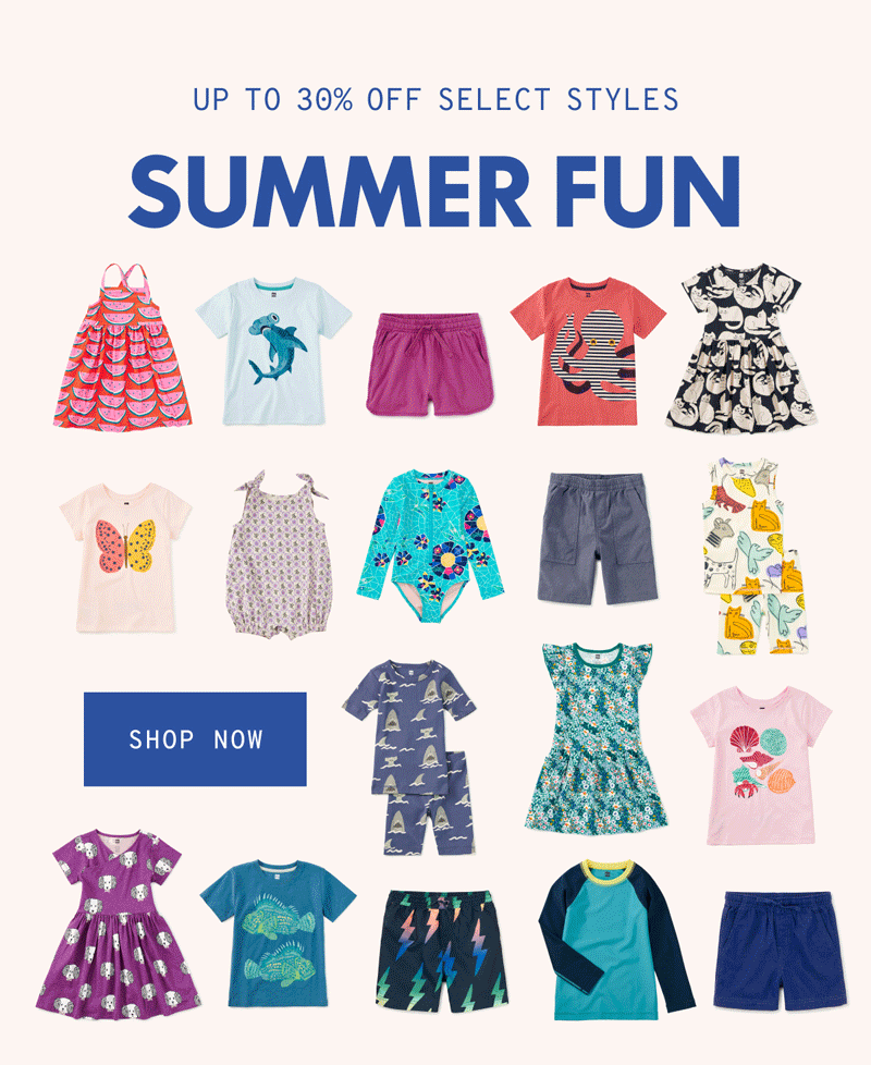 UP TO 30% OFF SELECT STYLES - SUMMER FUN