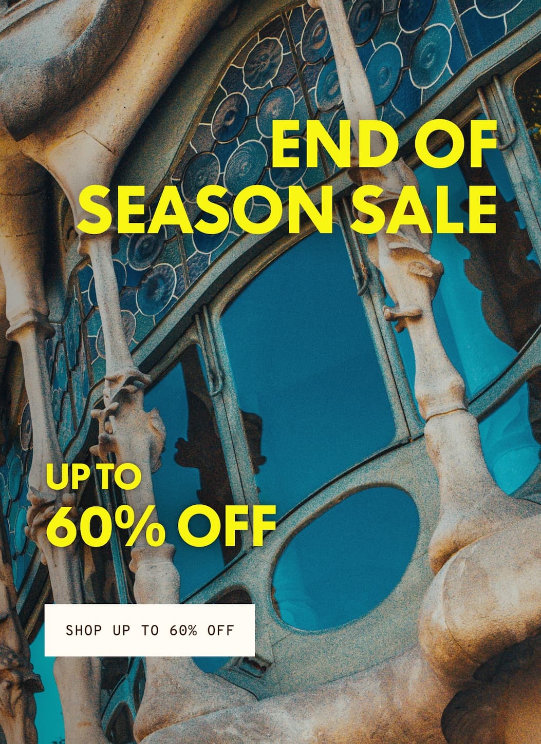 UP TO 60% OFF - END OF SEASON SALE