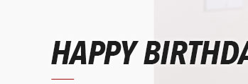 HAPPY BIRTHDAY
