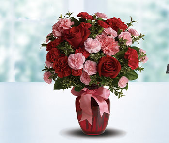Dance with Me Bouquet with Red Roses