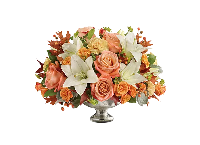 Teleflora's Harvest Shimmer Centerpiece