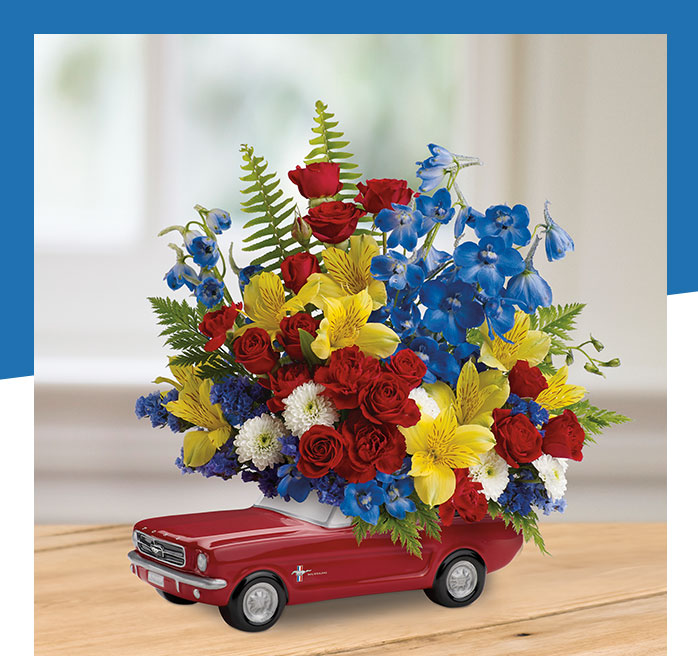 Teleflora's '65 Ford Mustang Bouquet