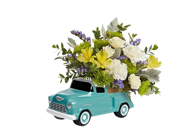 Teleflora's Chevy Trucking Blossoms Bouquet