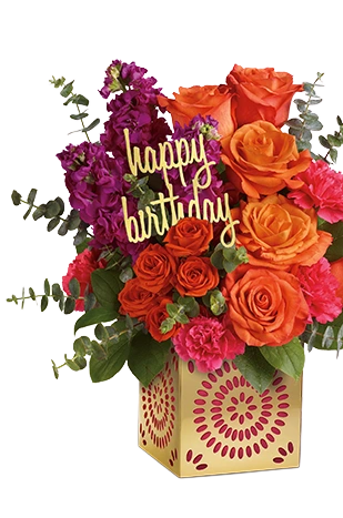 Your Wish Is Granted Birthday Cake Bouquet