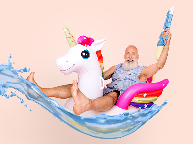  senior having summer fun