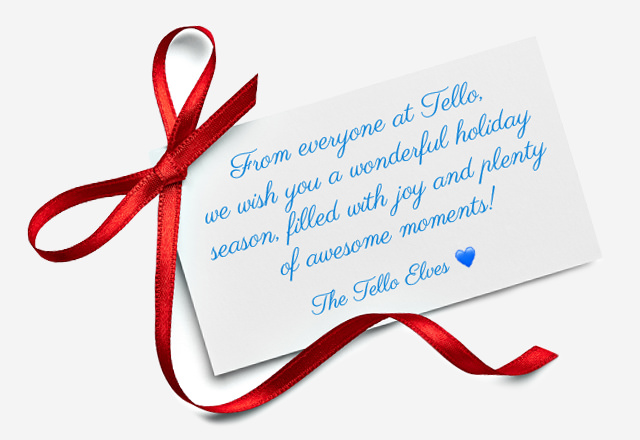 2 Xmas card from Tello elves