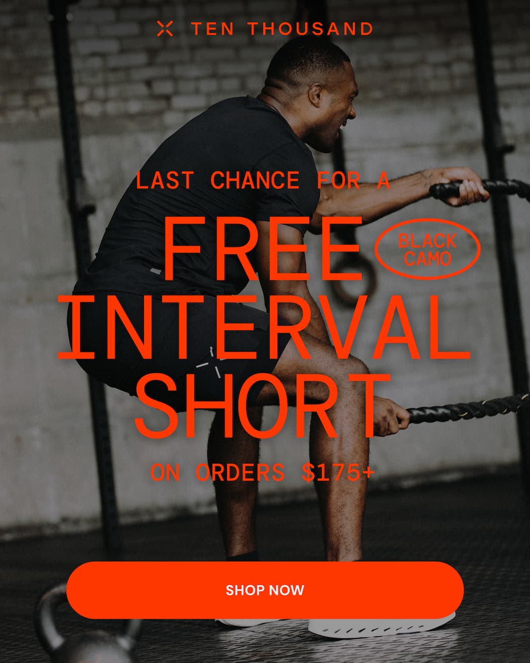 Last Call: Free Interval Short with Orders $175+