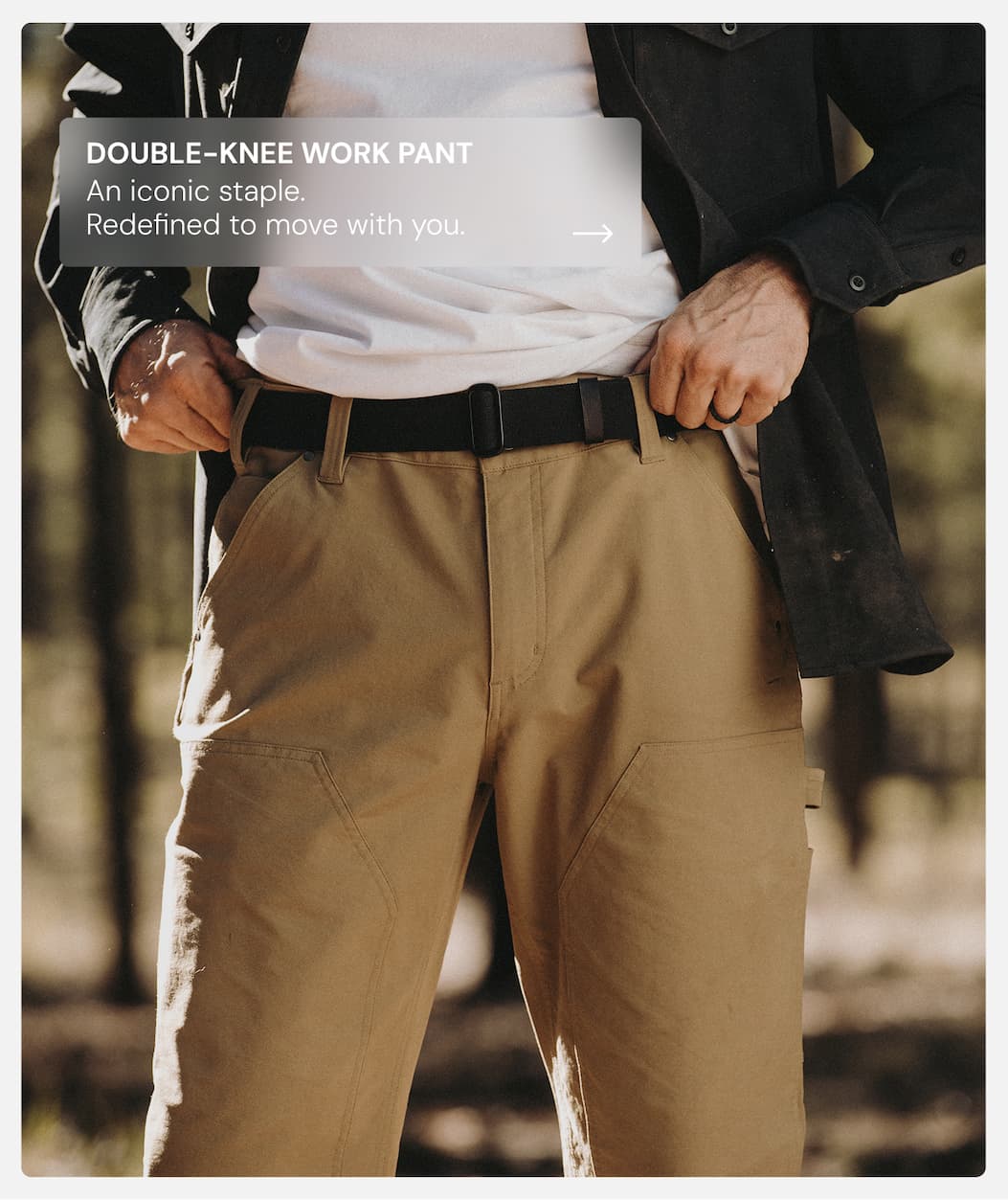 Shop the New for Spring 2026 Double Knee Work Pant: An iconic staple. Redefined to move with you.
