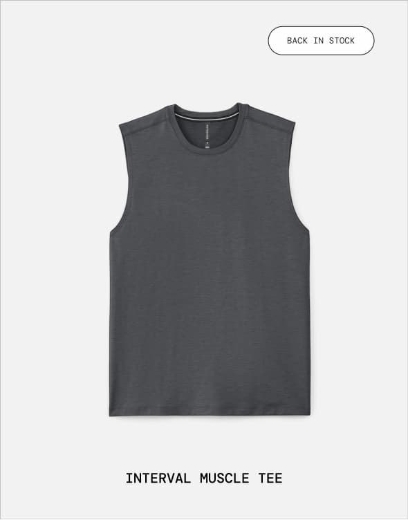 Shop Iron Grey Interval Muscle Tee