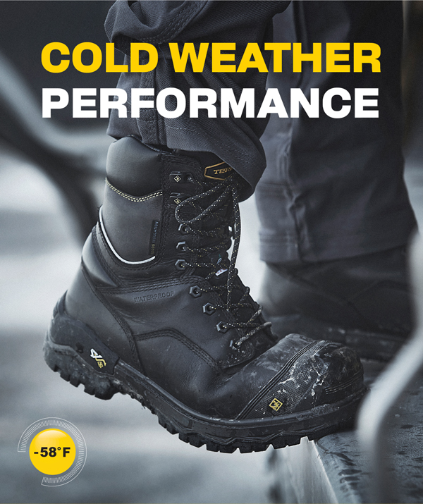 COLD WEATHER PERFORMANCE [LIFESTYLE IMAGE OF TERRA BOOT]
