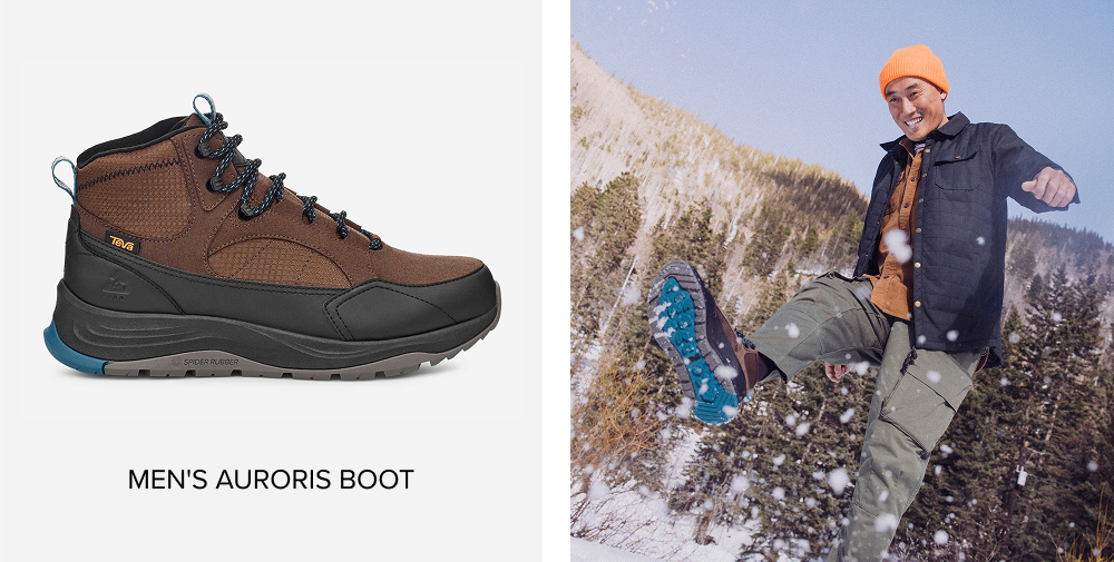 Men's Auroris Boot in Rain Drop/ Black