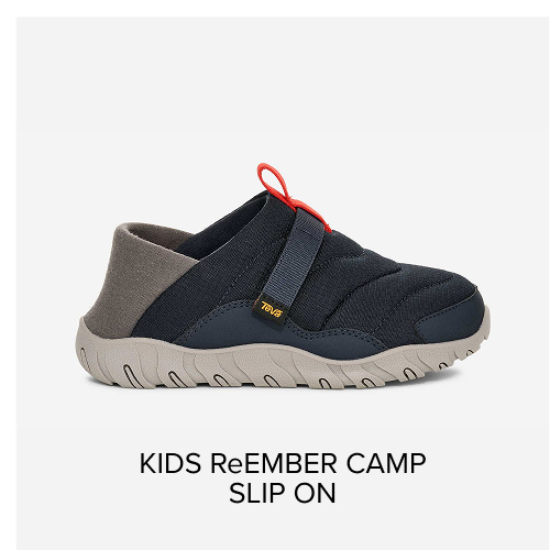 Kids ReEmber Camp Slip on in Total Eclipse/ Grey