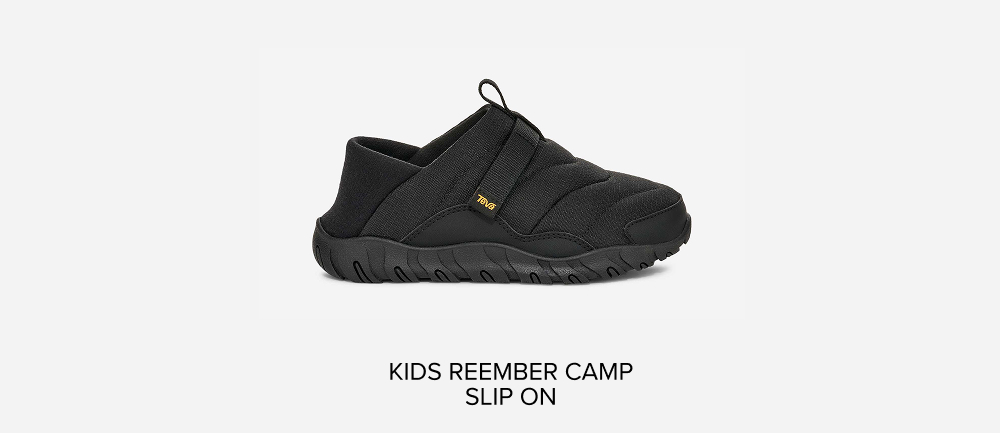 Kids ReEmber Camp Slip On in Black