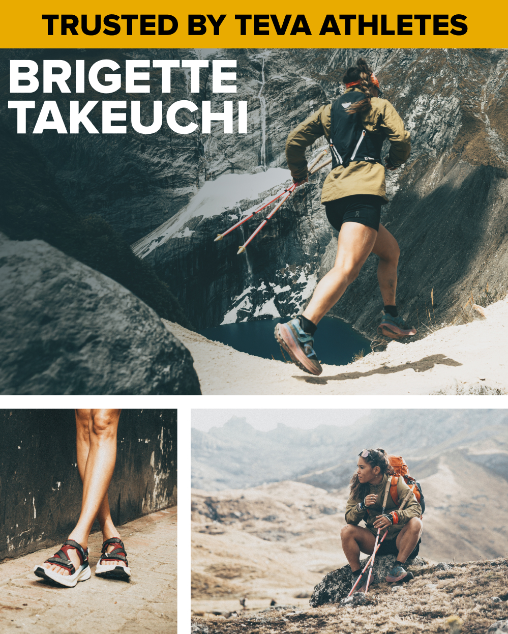Trusted by Teva Athletes like Brigette Takeuchi