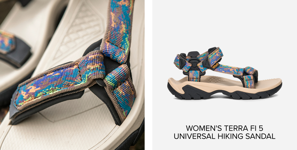 Women's Terra Fi 5 Universal Hiking Sandal in Tree Cover Neon Spring