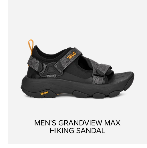 Men's Grandview Max Hiking Sandal in Black