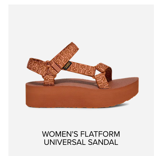 Women's Flatforom Universal Sandal in Crafted Floral Vintage Brown