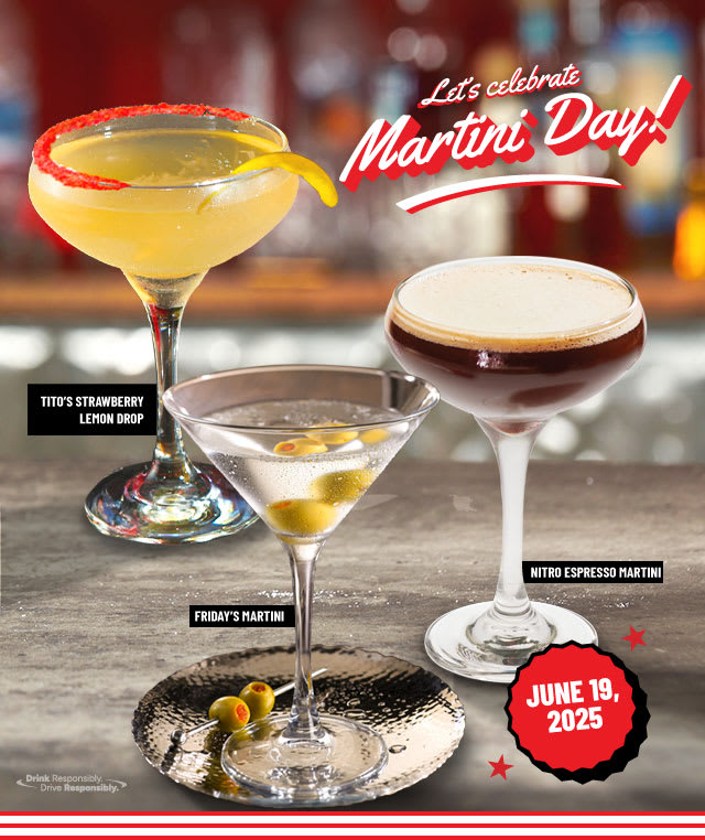 Let's Celebrate Martini Day, June 19, 2025