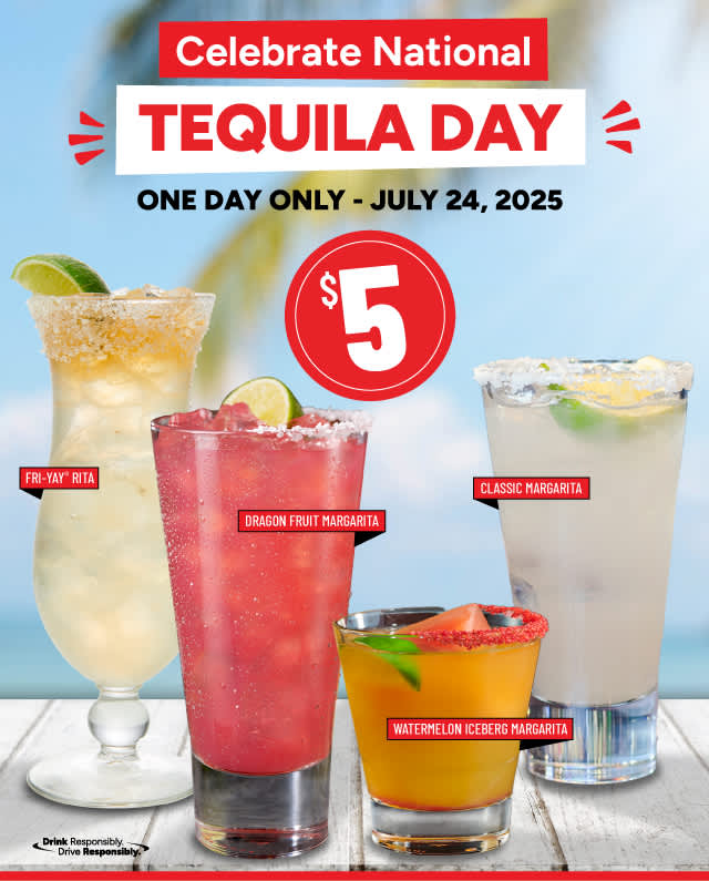 Celebrate National Tequila Day, One Day Only, July 24, 2025